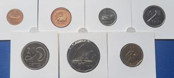 Fiji 1 cent t/m 1 dollar div jaartallen 7x Unc