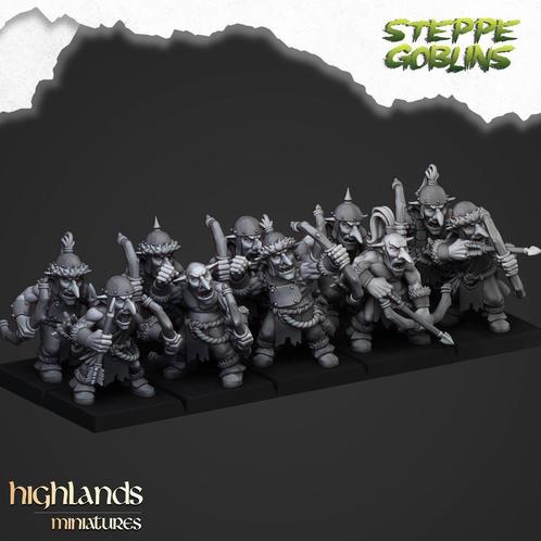 Steppe Goblins Archers 10x - Highlands Miniatures, Hobby en Vrije tijd, Wargaming, Nieuw, Figuurtje(s), Verzenden