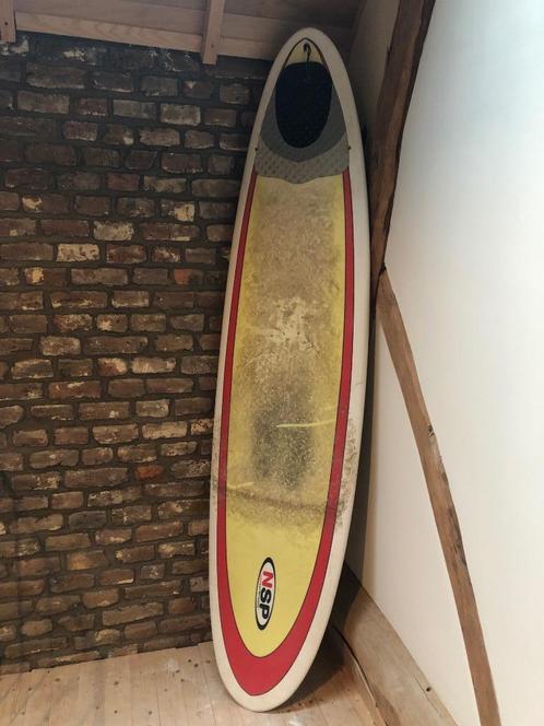 NSP Hardtop surfplank 7'6 met sok, Watersport en Boten, Golfsurfen, Gebruikt, Funboard, Met vinnen, Ophalen