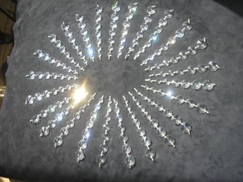 25 strengen glazen kristallen kralen van plafonniere evt mee, Hobby en Vrije tijd, Kralen en Sieraden maken, Gebruikt, Kraal, Ophalen of Verzenden