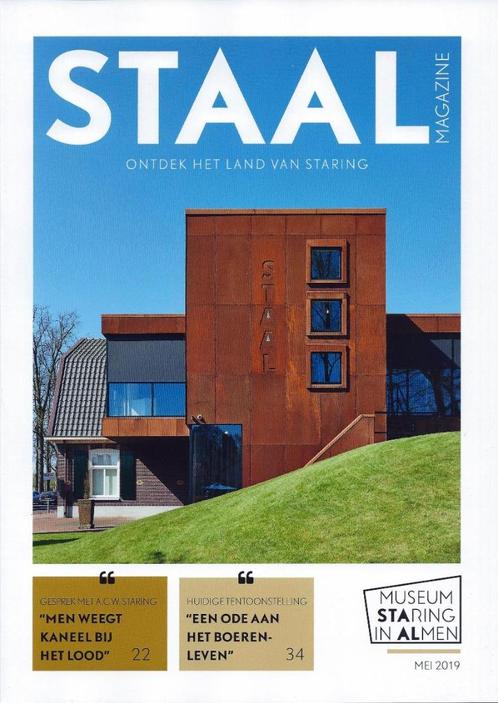 A.C.W. Staring in STAAL magazine - mei 2019., Boeken, Tijdschriften en Kranten, Nieuw, Ophalen of Verzenden