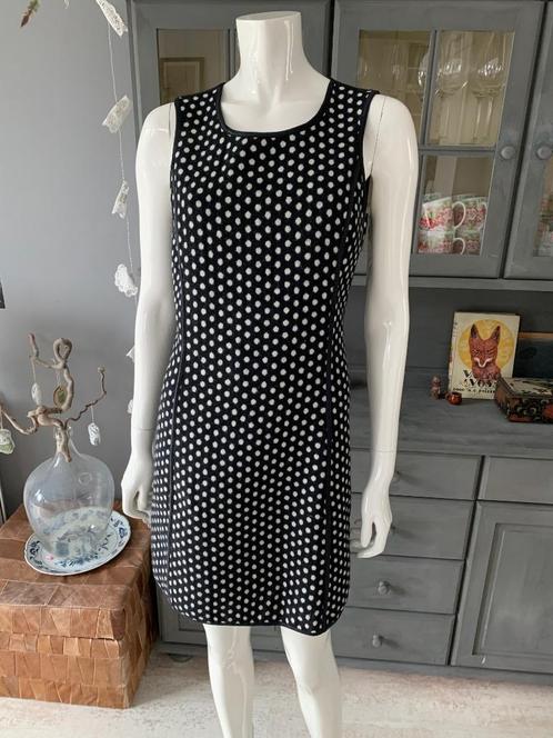 One of a Kind 70's look polkadot reverisble jurk maat S, Kleding | Dames, Jurken, Gedragen, Maat 36 (S), Zwart, Boven de knie