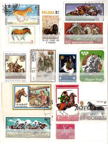 paarden - 14 postzegels  (set 185)