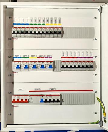 Groepenkast met ABB componenten - 20 groepen + 1 kracht