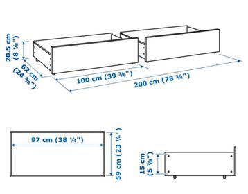 IKEA Malm bedlades - 4 stuks - afbeelding 3 IKEA Malm bedlades - 4 stuks - afbeelding 3