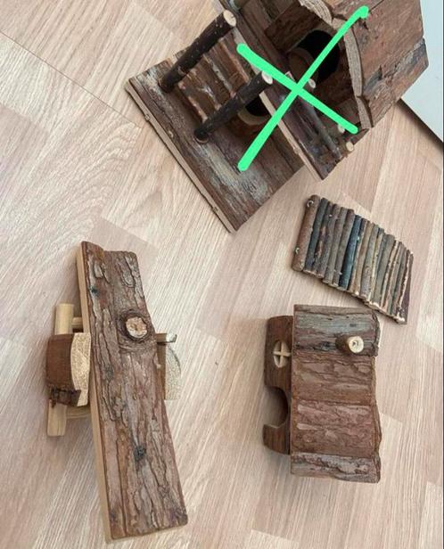 Mooie houten speelgoedjes voor in de hamster- of muizenkooi, Dieren en Toebehoren, Knaagdieren en Konijnen | Hokken en Kooien
