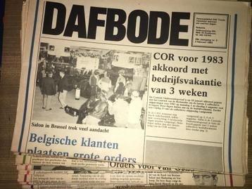 DAF Bode 1983 brochures/folders, veel DAF foto's + artikelen