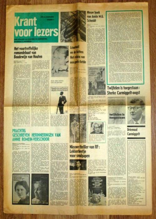 Krant voor lezers - 6e jaargang nr. 2, 1970., Boeken, Tijdschriften en Kranten, Gelezen, Krant, Ophalen of Verzenden