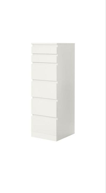 Ikea Malm 6 ladekast met spiegel - afbeelding 1 Ikea Malm 6 ladekast met spiegel - afbeelding 1