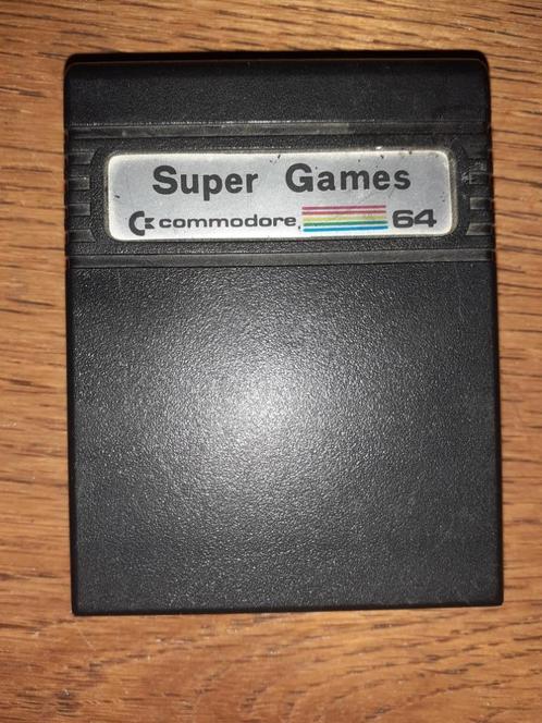 Commodore cartridge 'SUPER GAMES' origineel, Computers en Software, Vintage Computers, Ophalen of Verzenden
