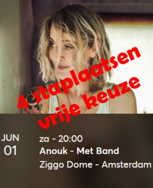 4 kaartjes Anouk op zaterdag 1 juni, Tickets en Kaartjes, Concerten | Pop, Twee personen, Juni
