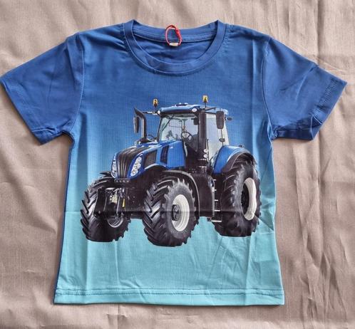 T Shirt met Tractor Print New Holland 134/140 (430), Kinderen en Baby's, Kinderkleding | Maat 134, Nieuw, Jongen, Shirt of Longsleeve