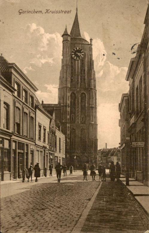 Gorinchem - Kruisstraat, Verzamelen, Ansichtkaarten | Nederland, Gelopen, Zuid-Holland, Voor 1920, Ophalen of Verzenden