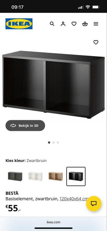 IKEA BESTA Basiselement Zwartbruin - afbeelding 1 IKEA BESTA Basiselement Zwartbruin - afbeelding 1
