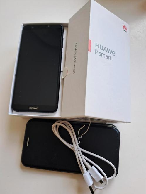 Goed werkende Huawei P smart smartphone in orig. verpakking, Telecommunicatie, Mobiele telefoons | Huawei, Gebruikt, Zwart, Ophalen of Verzenden