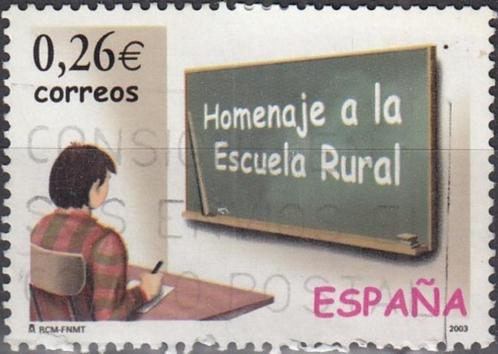 Spanje-SP1.9- 2003 - Eerbetoon aan de Plattelandsschool, Postzegels en Munten, Postzegels | Europa | Spanje, Gestempeld, Verzenden