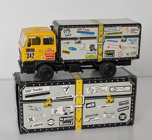 Lion Car / Dakar DAF 3300 / De Koffer., Hobby en Vrije tijd, Modelauto's | 1:50, Zo goed als nieuw, Bus of Vrachtwagen, Lion Toys