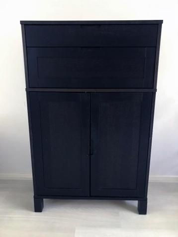 Dressoir IKEA Effektiv Kast + opzetkast / Dressoirkast Zwart - afbeelding 4 Dressoir IKEA Effektiv Kast + opzetkast / Dressoirkast Zwart - afbeelding 4