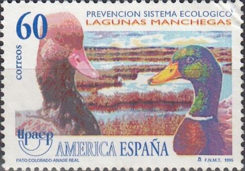 Spanje-SP1.9- 1995 - Amerikaanse Post Unie - Vogels - Eend, Postzegels en Munten, Postzegels | Europa | Spanje, Gestempeld, Verzenden