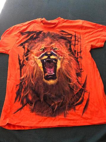 Oranje shirt met leeuw, nieuw! ek 2024