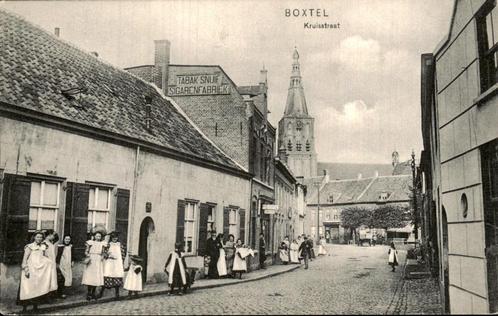 Boxtel - Kruisstraat Tabak Snuif Sigaren Fabriek, Verzamelen, Ansichtkaarten | Nederland, Ongelopen, Noord-Brabant, Voor 1920