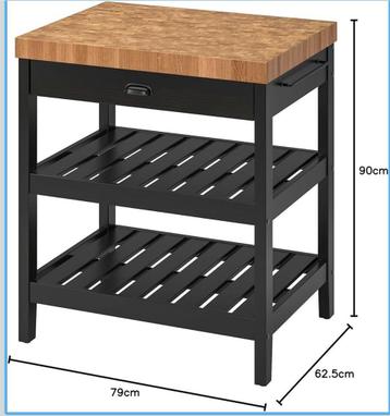 Keukeneiland -keukenblok-bartafel-slagersblok Ikea - afbeelding 4 Keukeneiland -keukenblok-bartafel-slagersblok Ikea - afbeelding 4