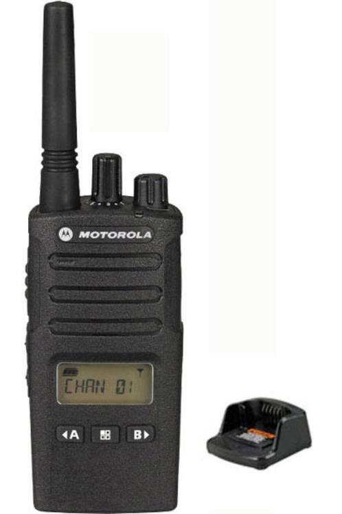 Motorola XT460 IP55 PMR446 Portofoon met tafellader ZGAN, Telecommunicatie, Portofoons en Walkie-talkies, Zo goed als nieuw, Portofoon of Walkie-talkie