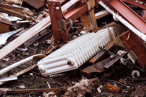 Gevraagd oude zonneschermen, Tuin en Terras, Zonneschermen, Gebruikt, Ophalen