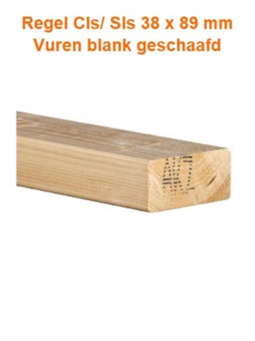 BOUWHOUT VOORDELIG., Doe-het-zelf en Verbouw, Hout en Planken, Nieuw, Balk, Vuren, 300 cm of meer, 25 tot 50 mm, Ophalen