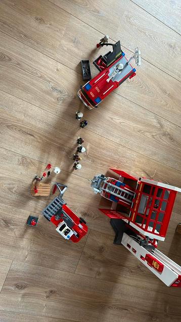 Brandweer Playmobil met vele extra’s 