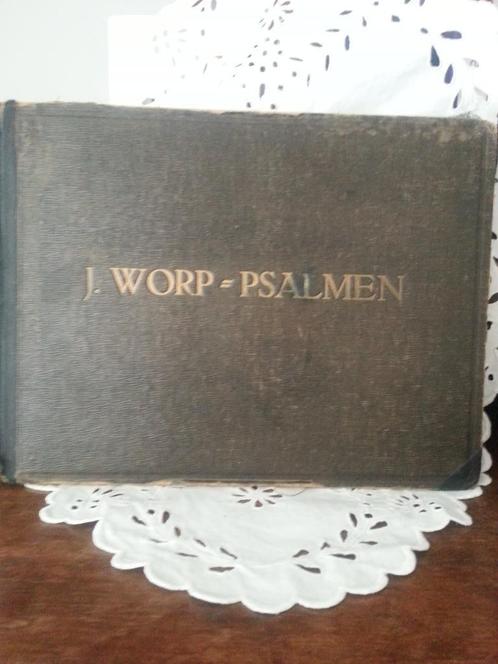 Antiek Psalmenboek en lof- bedezangen J. Worp 1923, Antiek en Kunst, Curiosa en Brocante, Ophalen of Verzenden