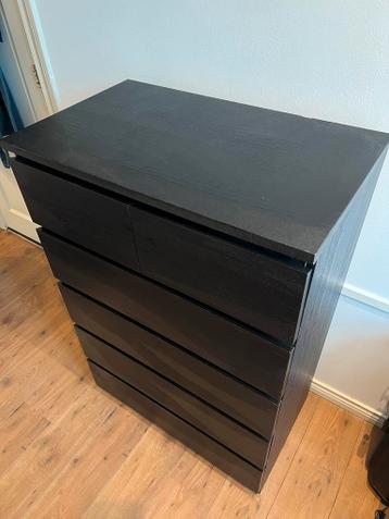 IKEA MALM ladekast zwartbruin - afbeelding 2 IKEA MALM ladekast zwartbruin - afbeelding 2