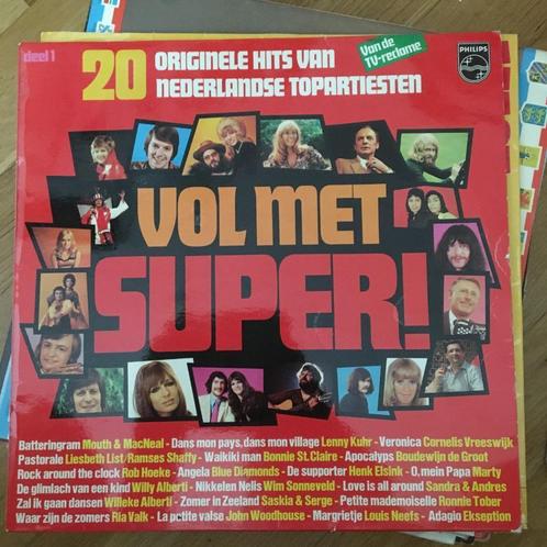 LP Vol met Super 20 originele hits nederlandse topartiesten, Cd's en Dvd's, Vinyl | Nederlandstalig, Gebruikt, Rock, Ophalen of Verzenden