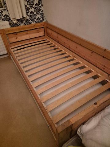 Lundia grenen eenpersoon bed met lattenbodem