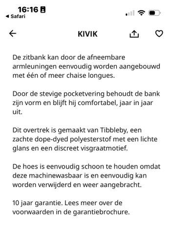 Ikea Kivik bank - afbeelding 7 Ikea Kivik bank - afbeelding 7