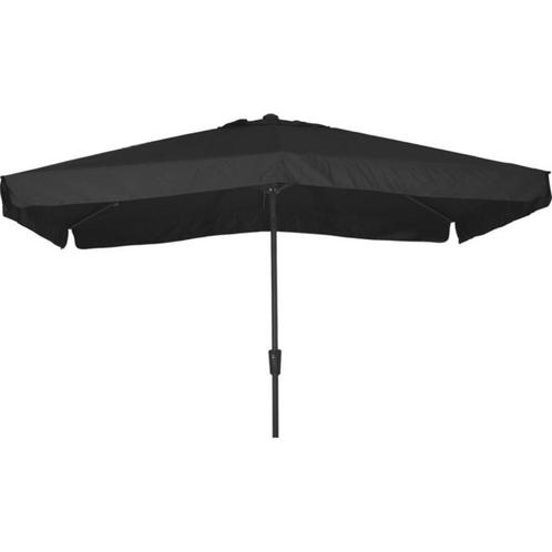 Parasol rechthoek 3 x 2 meter met molen zwart, Tuin en Terras, Parasols, Nieuw, Stokparasol, 2 tot 3 meter, Kantelbaar, Ophalen of Verzenden