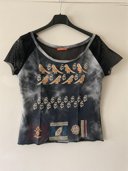 PianuraStudio Top met aparte Print, Kleding | Dames, Tops, Zo goed als nieuw, Maat 38/40 (M), Zwart, Korte mouw, Ophalen of Verzenden