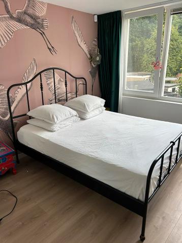 Sagstua ikea bedframe metaal zwart - afbeelding 1 Sagstua ikea bedframe metaal zwart - afbeelding 1