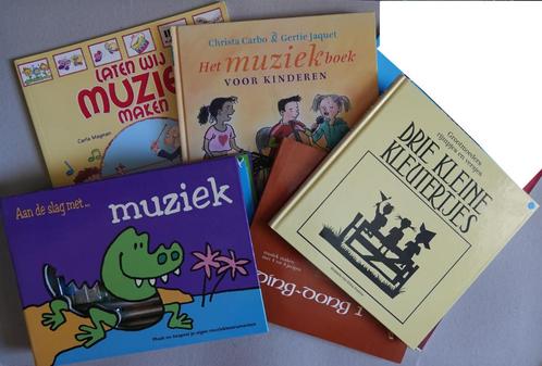 5 muziekboeken met/voor kinderen - bijna allemaal nieuw!, Boeken, Muziek, Nieuw, Instrument, Ophalen of Verzenden