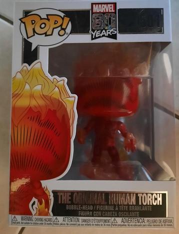 Funko pop 501 The original human torch  van Marvel editie 80