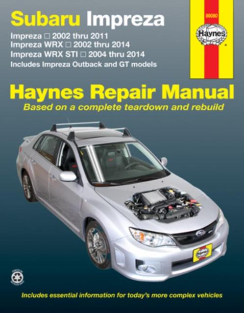 Subaru Impreza WRX en STi | 2002-2014 | Haynes boek, Auto diversen, Handleidingen en Instructieboekjes, Ophalen of Verzenden