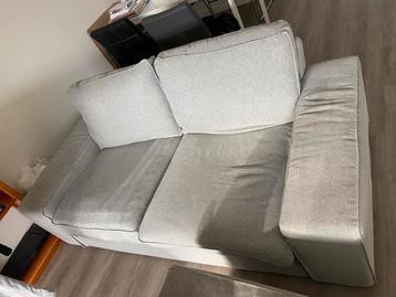 Twee grijze 2-zits banken (IKEA KIVIK) 190x95x83cm - afbeelding 4 Twee grijze 2-zits banken (IKEA KIVIK) 190x95x83cm - afbeelding 4