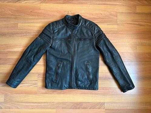 Superdry leather Jacket, Kleding | Heren, Jassen | Winter, Zo goed als nieuw, Maat 46 (S) of kleiner, Zwart, Ophalen of Verzenden