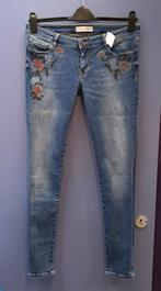 Guess blauwe jeans rozen print voorop skinny fit 30 nr 44676