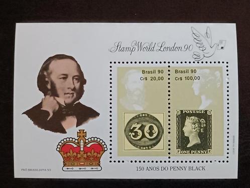 Brazilië 1990 Stamp World London'90, Postzegels en Munten, Postzegels | Amerika, Postfris, Zuid-Amerika, Ophalen of Verzenden