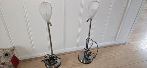 2 mooie tafellampen (G9 fitting), Huis en Inrichting, Lampen | Tafellampen, Zo goed als nieuw, Minder dan 50 cm, Ophalen of Verzenden