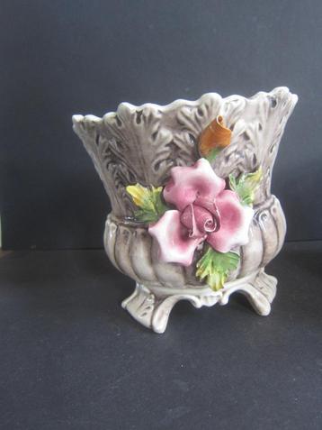 Vintage Capodimonte porseleinen bloempotten 