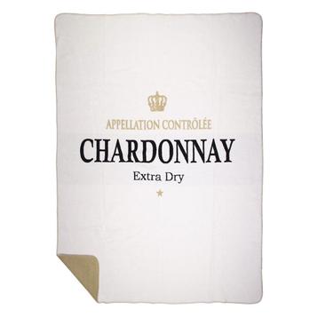 Mars & More Luxe Plaid wijn Chardonnay wit 150x200cm Nieuw!