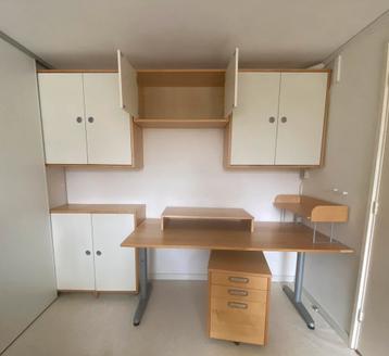 Te koop: IKEA Effektiv bureau met veel extra kastjes etc. - afbeelding 3