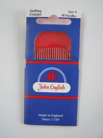 John English naalden quilting size 9